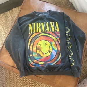 Urban Outfitters NIRVANA Smile crew neck sweatshirt